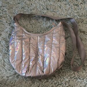 Iridescent Silver Women's Shoulder Bag